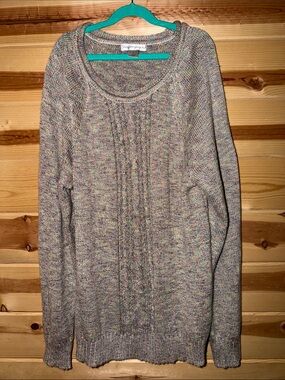 Christopher & Banks Multicolor Speckle Crewneck Sweater